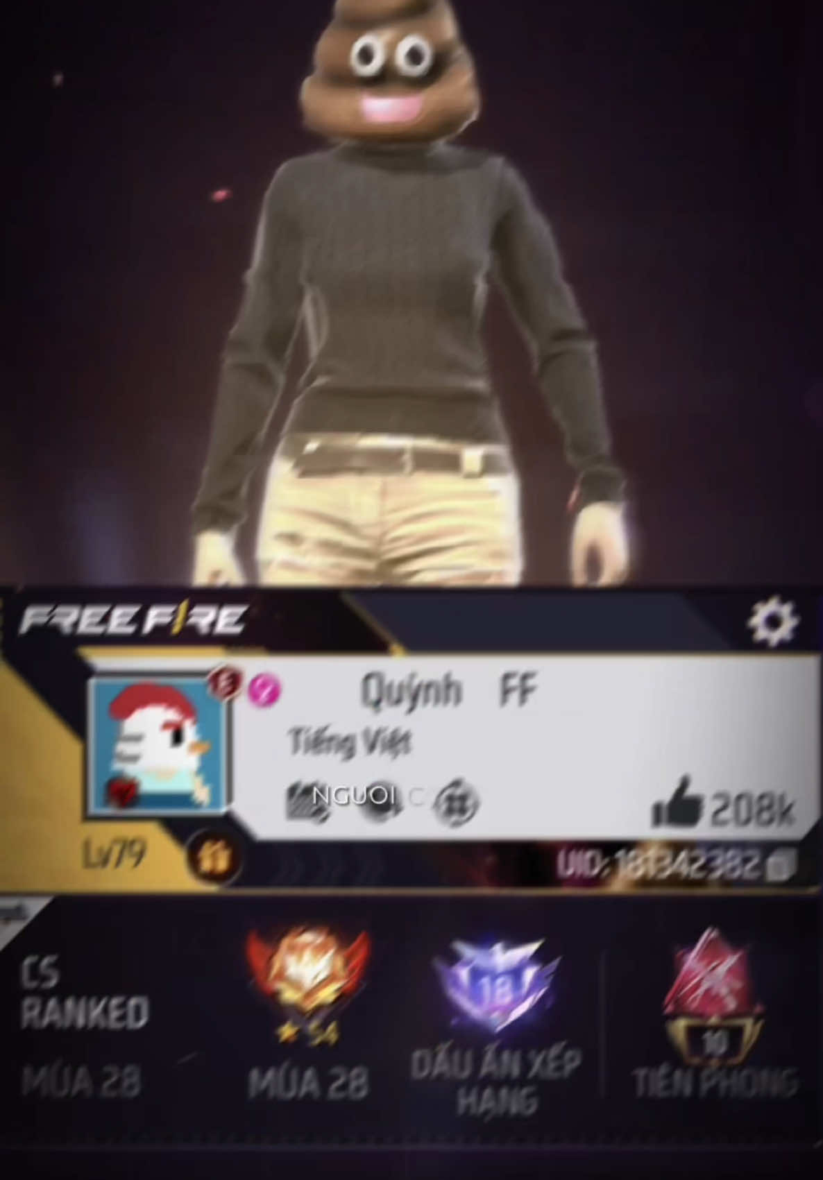 Đầu cute hong ạ #bequynhff #nhasangtaofreefire #free_fire 