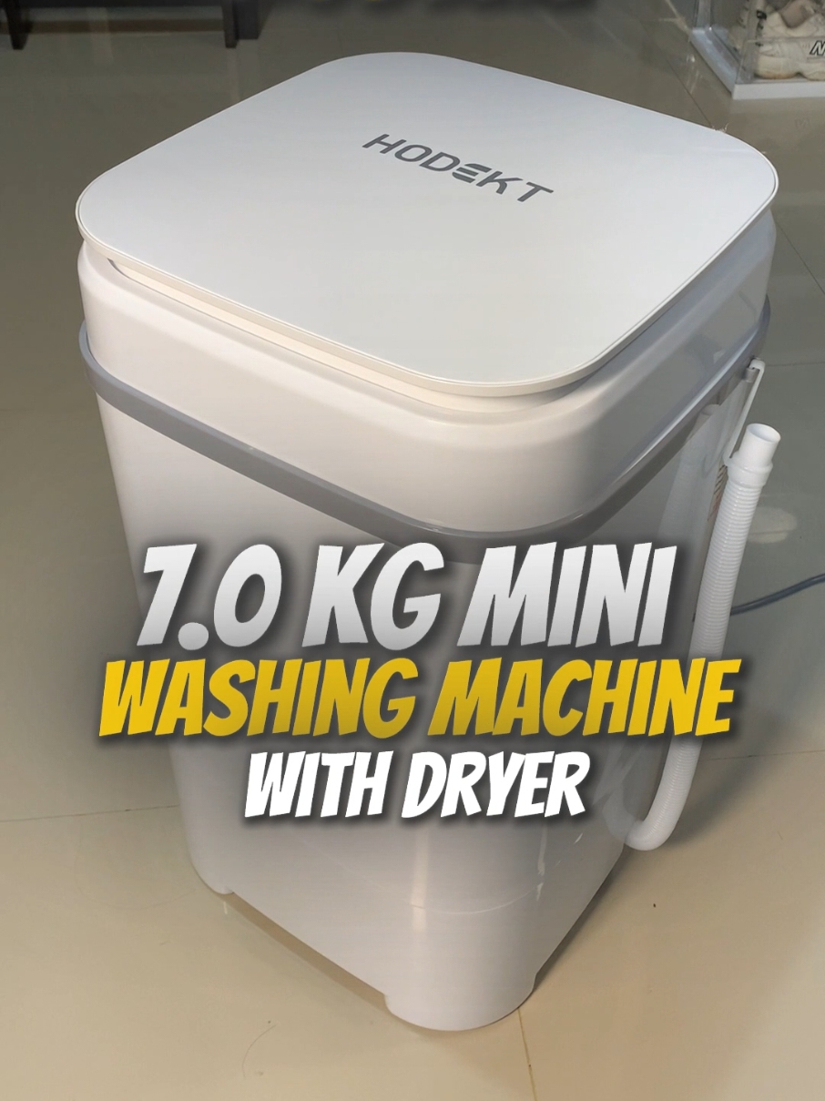 Mini Washing Machine 7.0kg of Hodekt 🖤🤍🩶 @hodektkitchen  #portablewashingmachine #washingmachine #miniwashingmachine #hodektwashingmachine 