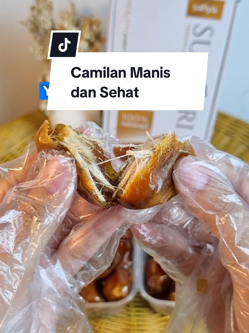 Lagi pengen yang manis tapi tetap sehat? yuk cobain ini deh!😉 #sukkari #kurmasukkari  #manfaatkurma  #camilansehat  #safiya #healthyfood #superfood #fyp #kurmaalif 