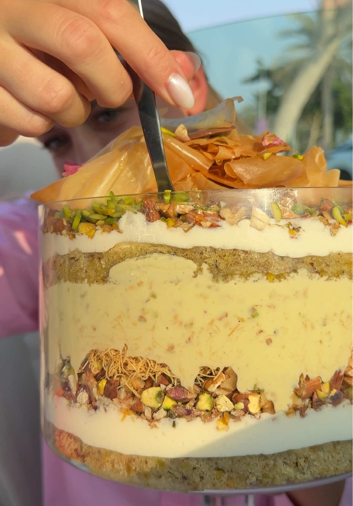 @aunt.bethany The cakes were absolutely beautiful, incredibly creamy, and deliciously tasty! My order: Majestic Jar✨ Layers of pistachio bliss! Every bite is pure luxury. Chocolate Mess🍫 A chocoholic's dream! Dive into the ultimate Chocolate Mess 📍Abu Dhabi Delivery services available across the UAE. #fypシ #dubaifood #dubaifoodie #mukbang #Foodie #fyp #foodblogger #viral #pistachio #foodies 