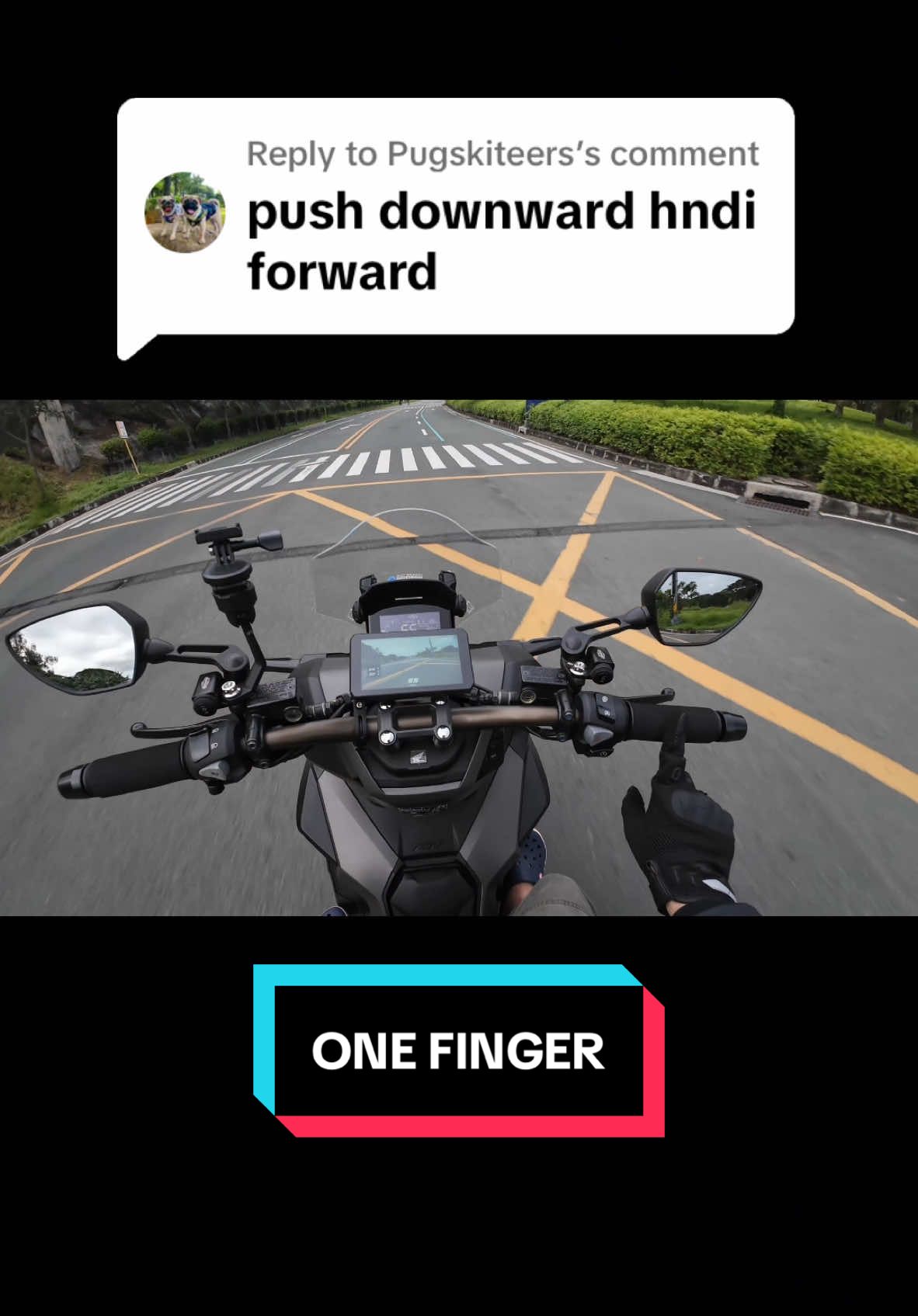 Replying to @Pugskiteers Beginner Rider Tip: COUNTER STEERING. ✅ #motorcycle #scooter #ridingtips #motorcycletips #ridesafe