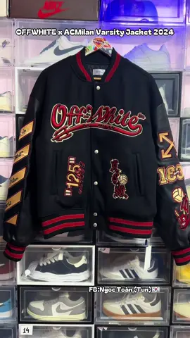 Offwhite x AcMilan Varsity Jacket 2024 . Đặt hàng tại phở bò :Ngọc Toàn ( Tun) - Order giày , Quần áo tại Hàn #offwhitevarsityjacket #korean #hanquoc🇰🇷 #ngoctoan #quanaonam 