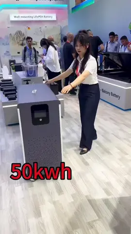 This is our factory's exhibition in China. Guests from all over the world have displayed 50 kWh lithium batteries, which are enough for small business places.#solar #inverter #factory #Household #catl #eve #Mobile #cell 