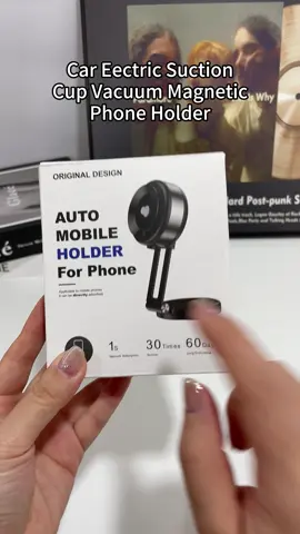 Car Eectric Suction Cup Vacuum Magnetic Phone Holder #phoneholder #carphoneholder #goodthing #spotlight #spotlightfinds #tiktokmademebuyit #fyp 