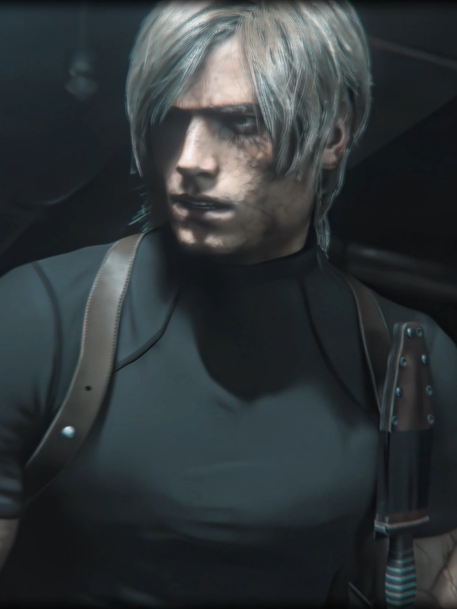 This guy with long hair is nuts 😋. Leon Kennedy Edit. #gameedit #residentevil4 #residentevil #leonkennedy #aftereffects #fyp #edit