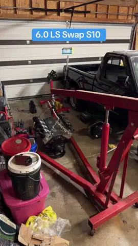 6.0 LS Swapping a 1991 S10, and yes this is a budget drag and drive build #fyp #cartok #gilkthegreat 
