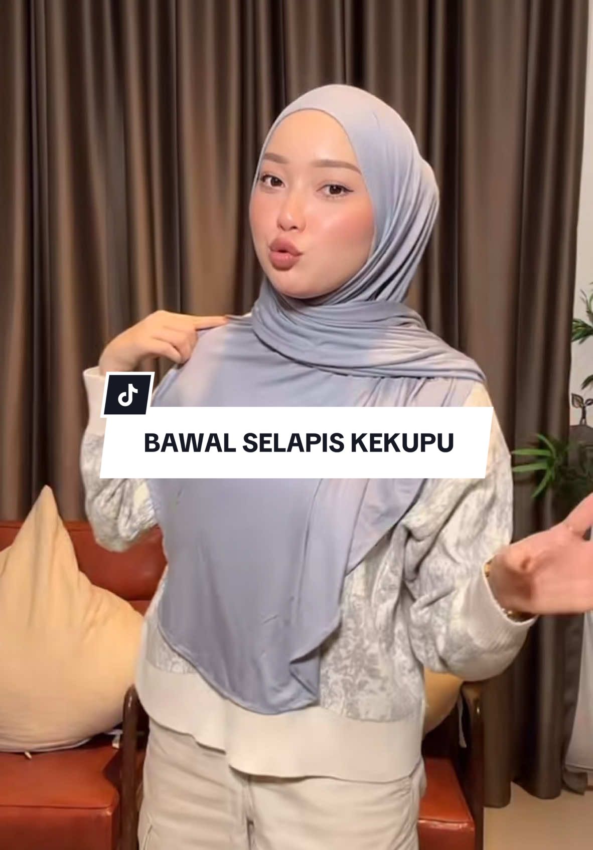 Yg nk simple2 blh grab bawal selapis kekupu ni. Material cotton jersey lembut selesa sgt pakai tau #instantshawl #bawalselapis #bawalcottonjersey