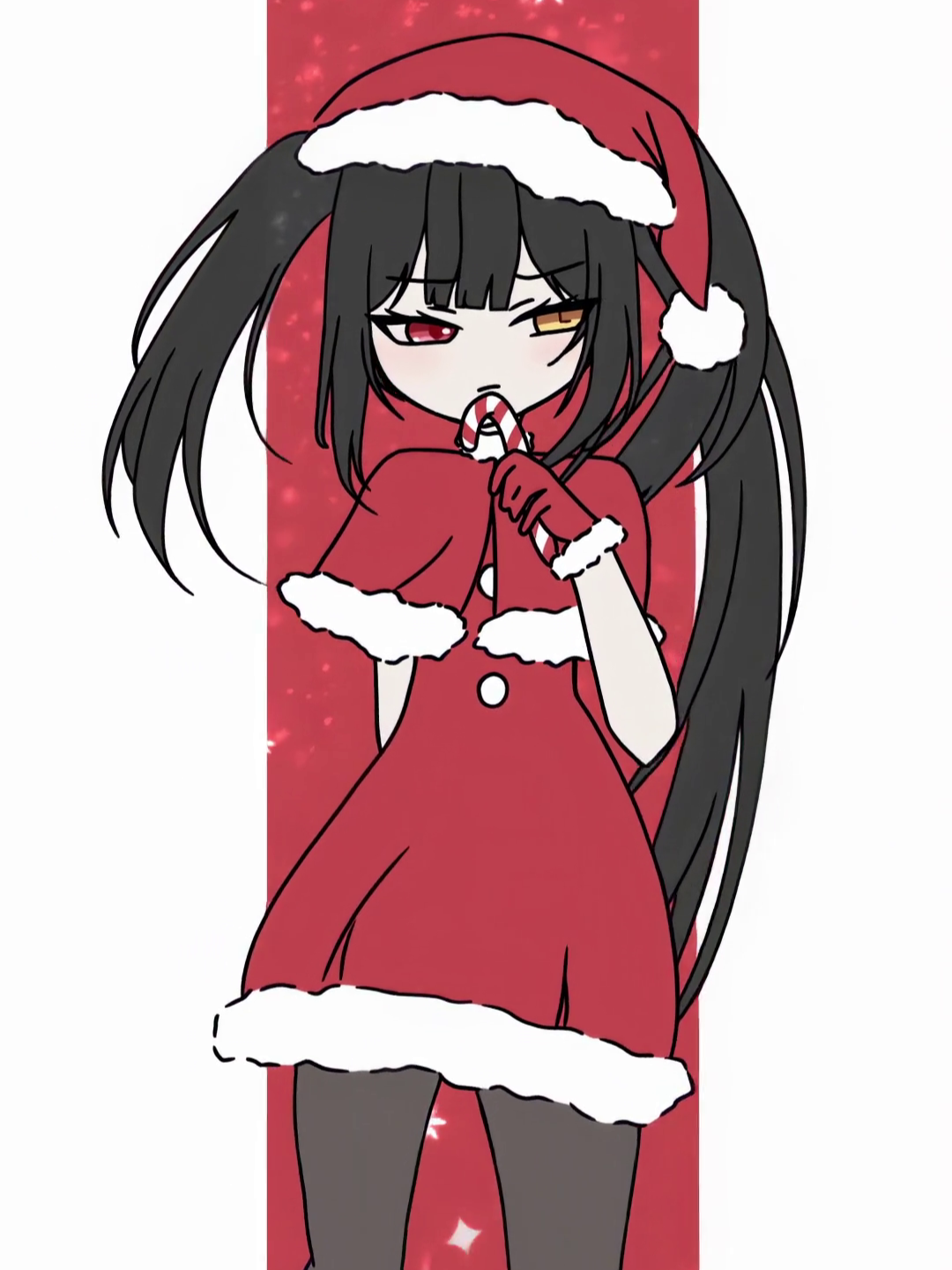 Kurumi's Christmas version! - Animation cr: @sparklin_watr  - From today, I'm gonna post the originals, once per day, until New Year's Eve! Today it's Kurumi Tokisaki's version of the Christmas Rabbit Hole (it feels weird to write that ><).  Kurumi Tokisaki from Date A Live. For editors, the 4K 60fps clip is available on my discord! #rabbithole #kurumi #datealive #ramensqd #uwugang #animedancegirl
