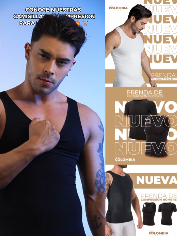 🔥 ¿Estás listo para lucir como siempre has querido? 💪 Nuestra camisilla de compresión no solo mejora tu figura, ¡también eleva tu confianza al máximo! 🚀 Envío Gratis y Pago ContraEntrega.