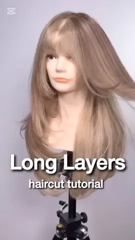 #CapCut Long Layers Haircut #unfreeze #500k #viral #foryoupage #fyp #foryou #haircut #hairtutorial #haircutting #quekstyle 