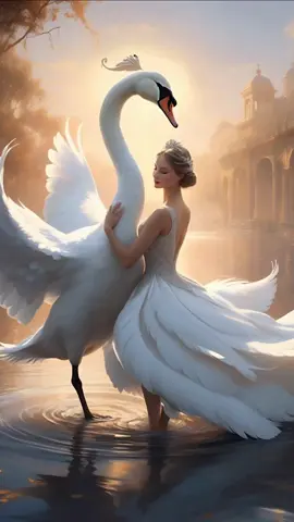 Swan Harmony 🦢#ai #aiart #fyp #swan #fantasy #artwork