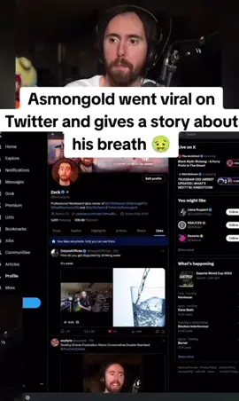 Streamer Asmongold shares interesting story about his breath 🧐 #fyp #foryou #viral #memes #streamerclips #asmongold 