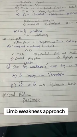Limb weakness approach  #2024  #explore  #السعودية  #مشاهير_تيك_توك  #السودان🇸🇩  #medicina  #viral  #