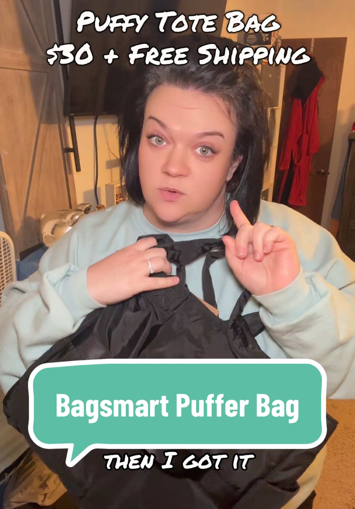 #creatorsearchinsights the perfect puffer tote bag for any occasion @BAGSMART #bagsmart #puffytotebag #puffer #travelbag #fashionlookbook #newyearnewaura #SuperBrandDay 