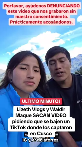 27.12/4: #lizethvlogs y #waldirmaqque piden ayuda a sus seguidores por TikTok viral . #Peru #peruanos #tiktokperu #Viral #fyp #parati #riclatorrez #riclatorre #chollywood #farandulaperuana #farandulalorcha #magalytvlafirme #magalymedina #amoryfuego  #destacame #americahoy