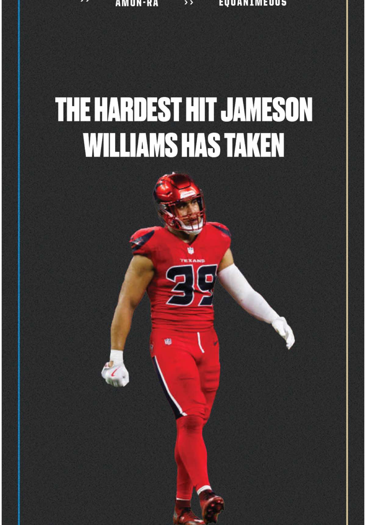 The hardest hit Jameson Williams has ever taken came earlier this year against the Houston Texans 🏈 #nfl #football 