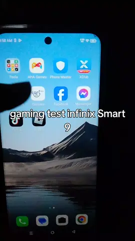 gaming test in infinixSmart 9