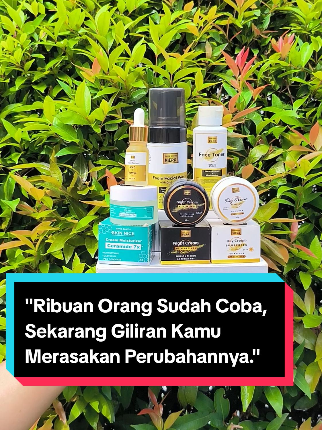 Ribuan orang sudah coba, sekarang giliran kamu merasakan perubahannya. Nih pakai Skincare Sonik VIERA, sdh banyak yg memakainya dan membuktikannya, kulit jadi sehat, cerah, glowing, berseri. Yg berjerawat jangan takut, pasti jadi glowing. Ambil Paket 6 in 1 Sekarang. Check out sekarang, stok terbatas. #moisturizer #sonik #skincare #viera #serum #toner #cerah #bedak 