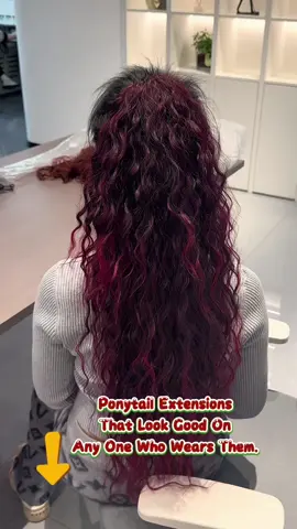 Ponytail extensions that look good on anyone who wears them #shopvideocarnival #ponytailhairstyle #ponytailextensions #hairextensions #clawclip 