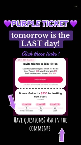 #purpleticket #click #tiktok #rewards #fyp  https://www.tiktok.com/t/ZTYGoVtNX/ 💜💜💜💜💜💜💜💜💜💜💜💜