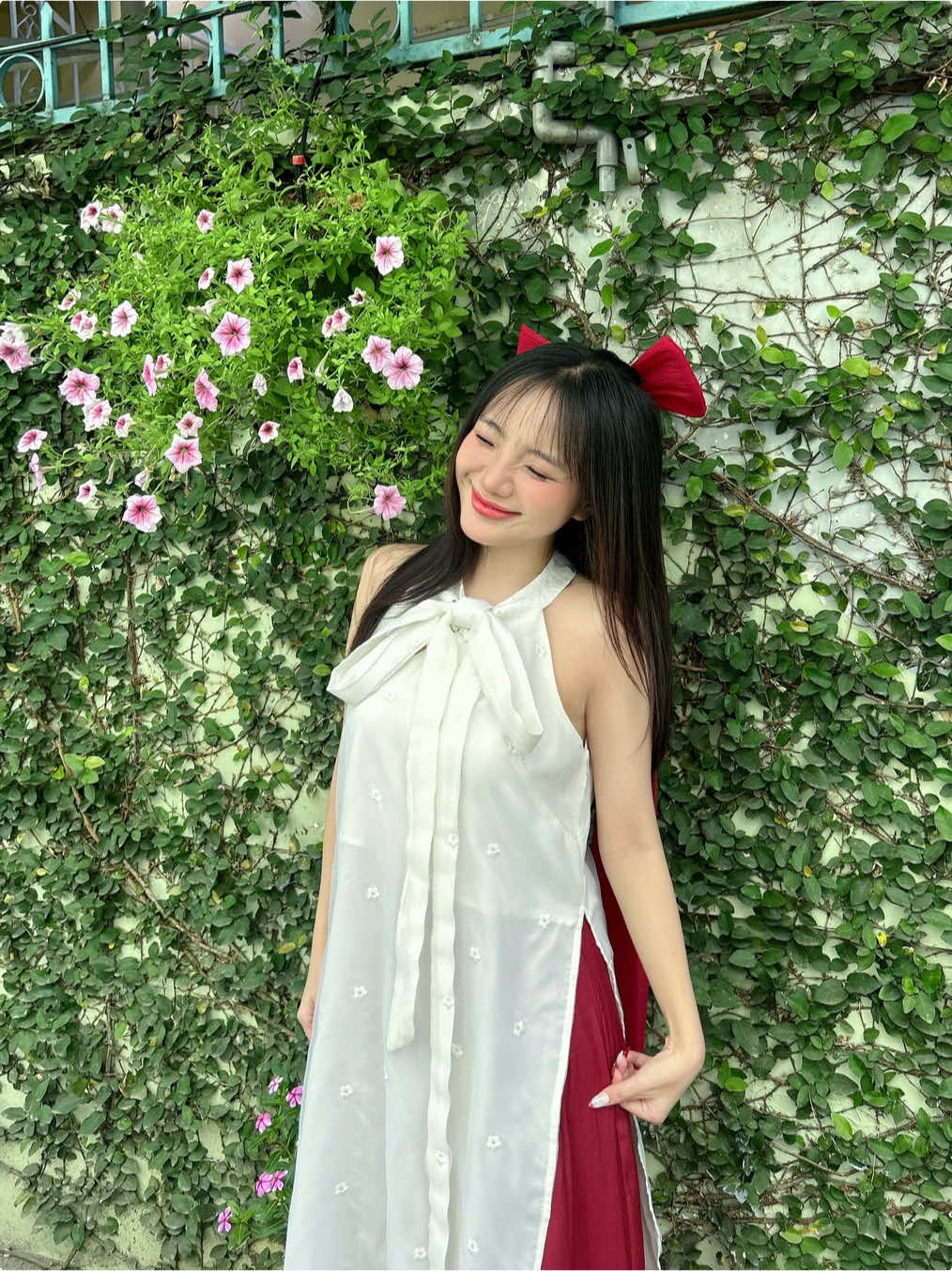 Sáng cuối tuần sài gòn và bộ áo dàii💖💖 #CapCut #fypシ #xh #tiktok #cutegirl #aodai #trend #trending #tết 