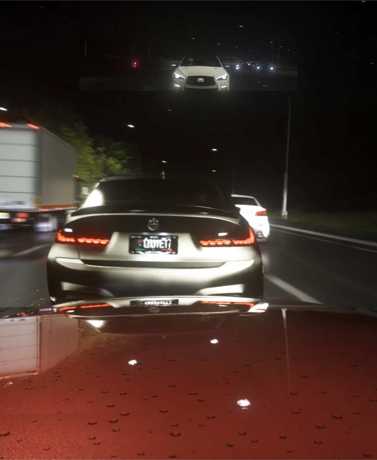 🎥Night run….🏊 #tredingsong  #tredingnow  #streetrace #assettocorsa  #highway  #highspeed  #videogames  #cuttingupintraffic  #swerving  #bmwm  #fastcar  #trendingnow 