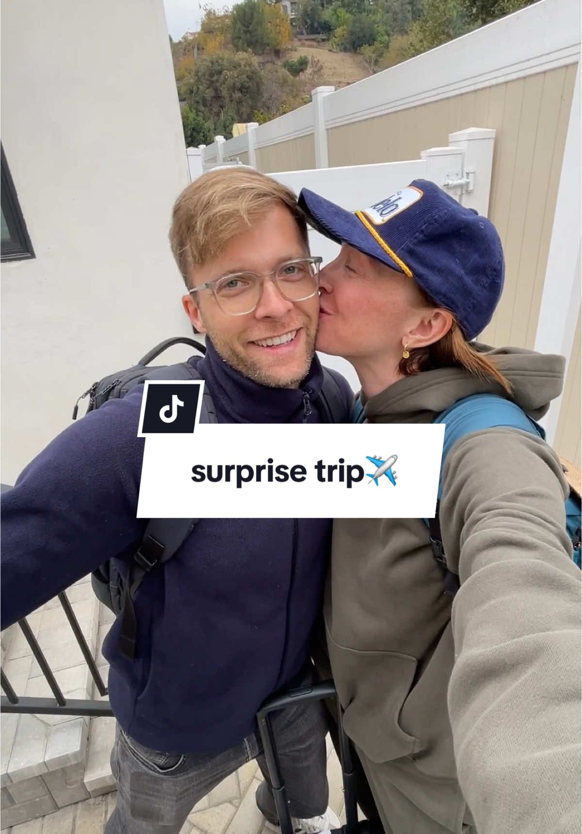 my first surprise trip ever! any guesses?? hints I got to pack were temps low of 60, bring swimsuits and hiking clothes 👙 #surprisetrip #christmasgift #surprisegift @away @Cotopaxi