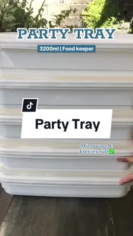 #partytray #microwavable #foodkeeper #foodcontainer #tupperware #foodorganizer #freezersafe #budolfinds #fyp #foryouu 