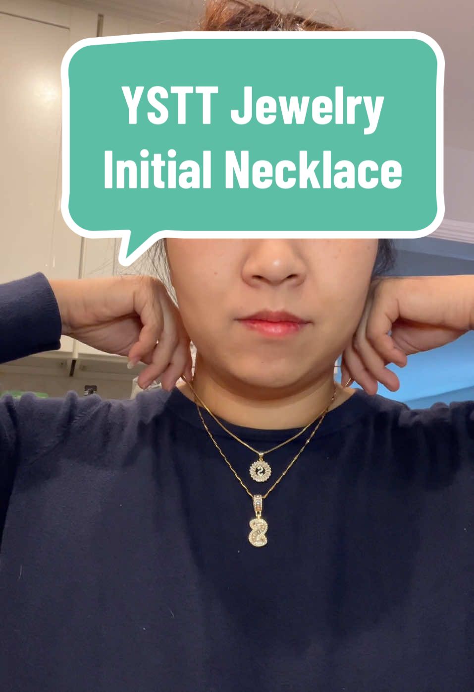I found the perfect initial necklace. Super duper cute! Perfect Valentine’s Day, birthday, or any special day gift! #necklace #initialnecklace #ystt #jewelry #cute #gift #giftsforher #valentines #valentinesdaygift #birthday #TikTokShop #tiktokshopfinds 
