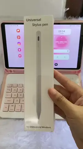 Universal stylus pen hihi mau belajar gambar di tab🪷✨️ plusnya enak dipakai bisa untuk tab dan hp, minusnya buat newbie agak kikuk cara pegangnya kadang enggak ke click #universalstyluspen #samsungtaba9 #drawing #tiktokshop #keranjangkuning #wicked 