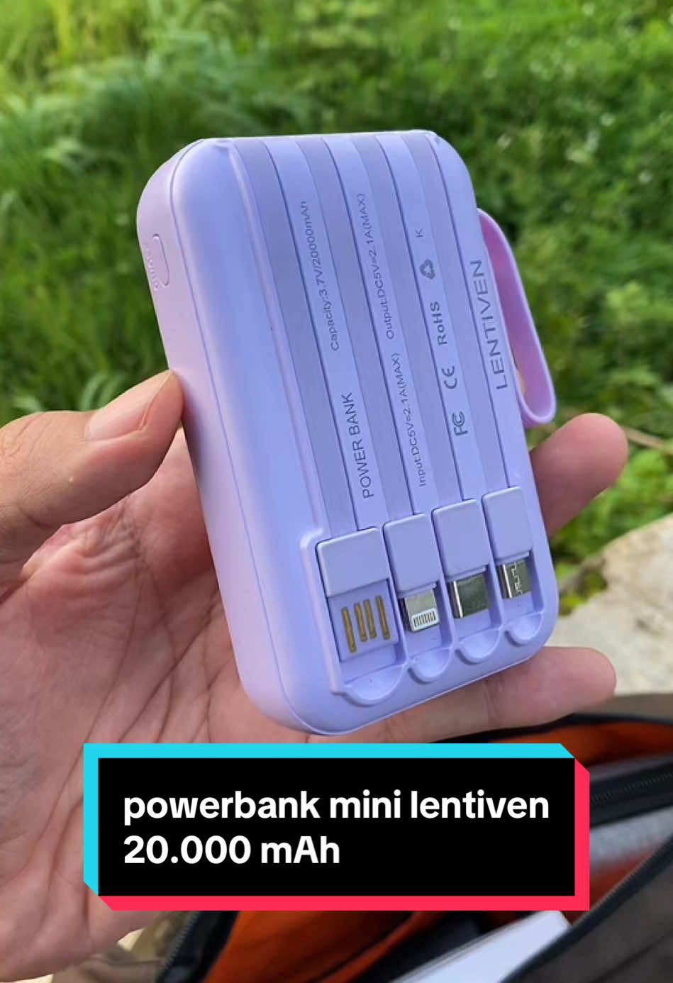 powerbank lentiven mini 20.000 mAh anti ribet promo akhir tahun jadi 50rb an  #powerbankmurah #powerbankmini #powerbank20000mah 