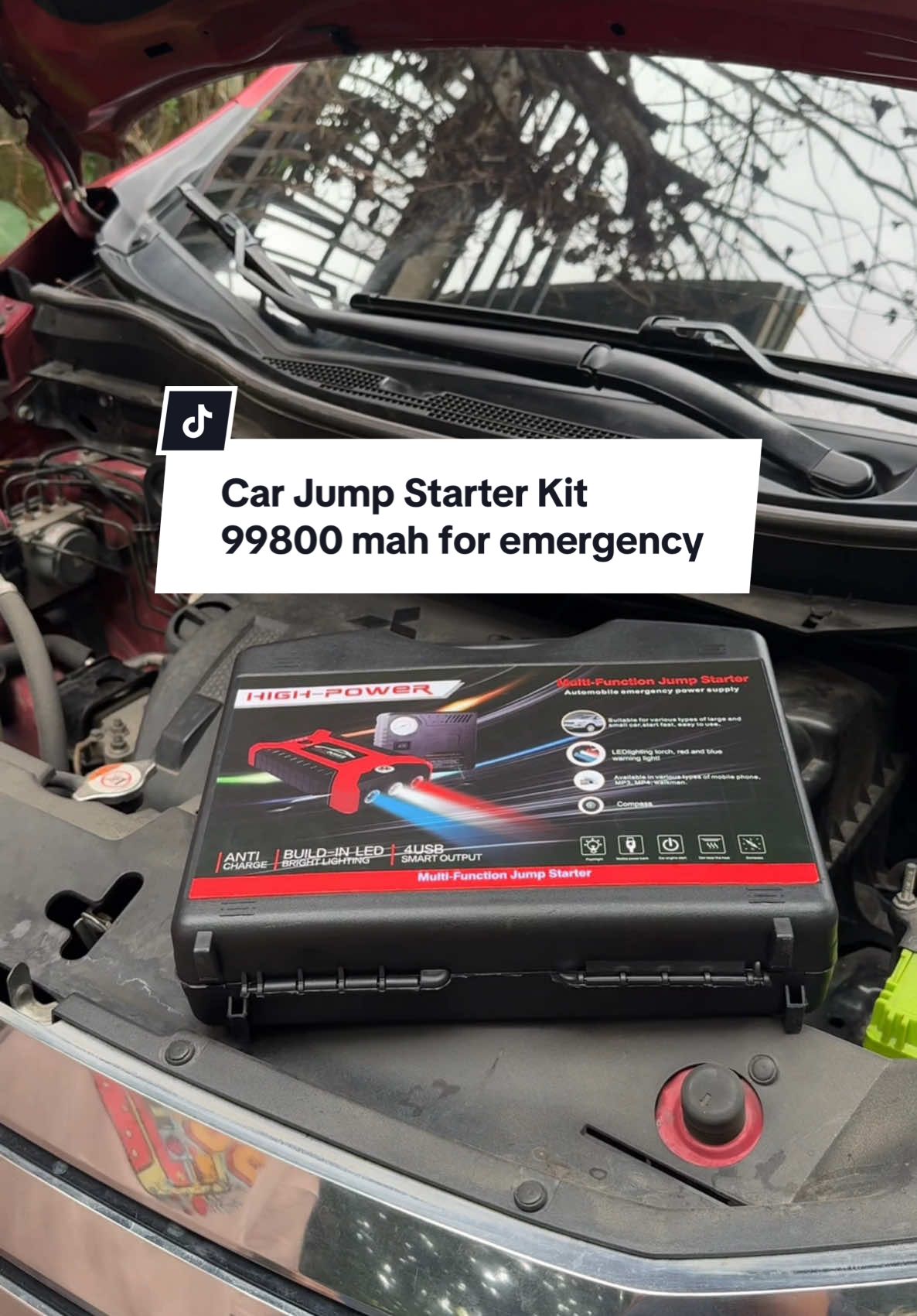 Car Jump Starter 99800mAh Rechargeable Multifunction Emergency Power Bank 12V Portable Pack High Power Digital Charging jumper starter #carjumpstarter #carstarter #carjumpstarterpowerbank #emergencypowerbank #caraccessories #caressentials #caremergencykit 