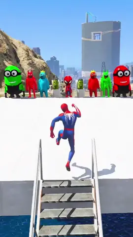 Spider-Man On The GTA Amazing #gaming #gta5 #gtav #gra6 #game 