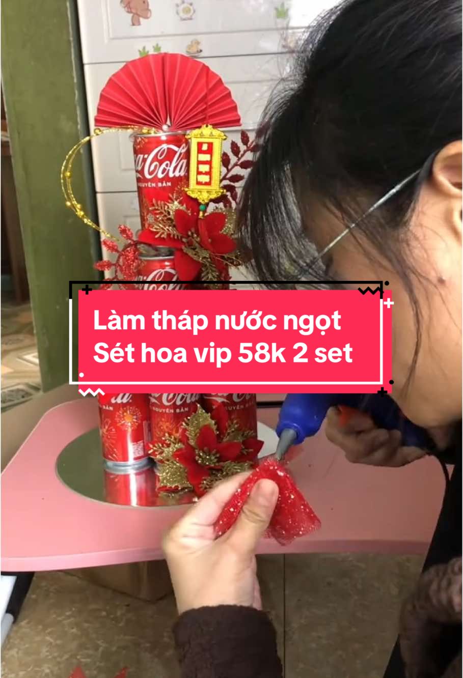 Làm tháp nước ngọt với sét hoa trang trí #than9229 #muataitiktok #setlamthapbanhtrangtritet #settrangtri #thapnuoctailoc #xuhuongtiktok #thinhhanhtiktok 