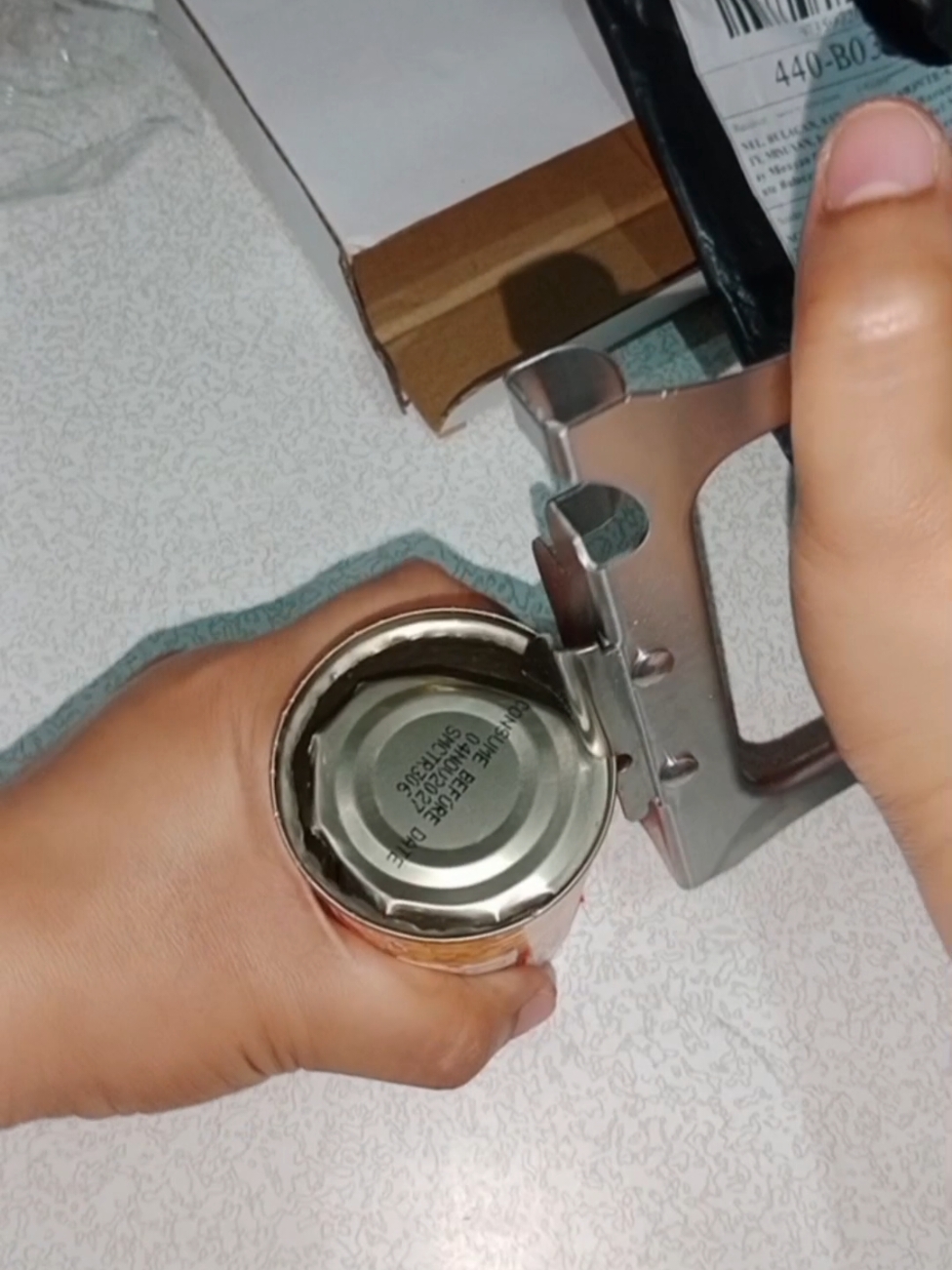 🔹to order just click the yellow basket #heavydutymanualcanopener #howtousemanualcanopener 