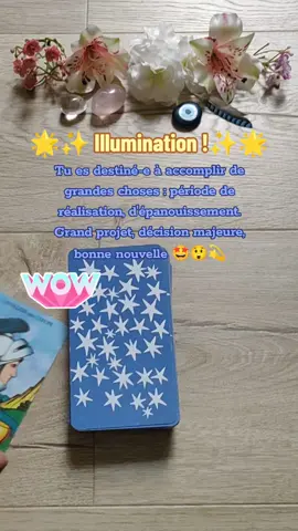 🔮🤩😲💫✨🌟🎉 Ce tirage est une aide, un éclairage pour t'aider à avancer. Il ne détermine pas ton futur, tu es seul-e maître de ta vie et de tes décisions. Il reflète les énergies au moment où tu reçois ce message. Tes actions, tes décisions et celles des personnes concernées par cette situation influent sur le futur à chaque instant. Prends uniquement ce qui te parle, ce qui résonne avec ce que tu traverses et écoute ton intuition. Cette lecture est générale et collective, elle ne peut pas correspondre à tout le monde. ⚠️Je ne fais ni voyance privée ni retour affectif, je n'ai pas de prestation payante dans la voyance, attention aux faux comptes, je ne fais pas de partenariat de voyance... Méfie-toi des arnaques avec mon nom, mon logo et mes publications 🙏 Mes oracles et mes pierres divinatoires sont en vente dans ma boutique Etsy (le lien est dans mes profils TikTok, Instagram et sur ma page Facebook), je ne demande jamais de paiement par PayPal, virement ou mandat cash. Je te souhaite une magnifique journée 🌞#voyance #tiragedujour #cartomancie #guidance #guidancedujour #oracle #tarot #spiritualité #messagedujour #divination 