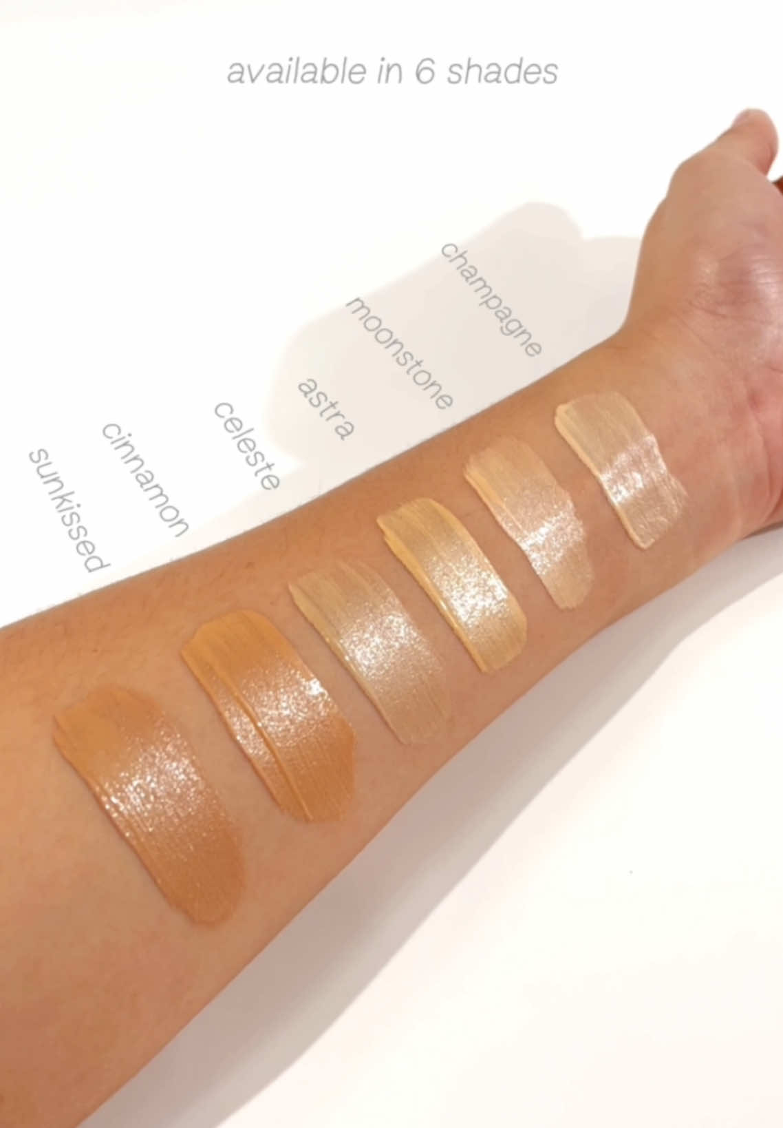 there’s a perfect ambient filter shade just for you ✨ which of these ambient filter illuminator swatches will give you your dream glow? #absidybeauty #ambientfilter #fyp #beautyph 