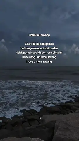 Selagi syg bernafas,syg akan terus mencintai abe setulus hati syg.