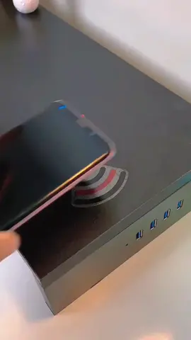 Kệ màn hình máy tính LED TOPV sạc không dây USB kệ để máy tính bàn mica giá đỡ màn hình kê PC gỗ trắng TopV Home #tiktoktech #setup #decor