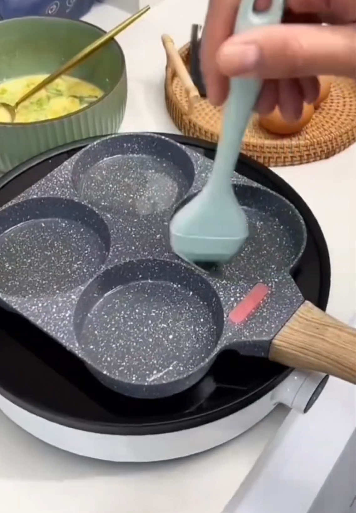 Chảo đá 4 ngăn #xuhuongtiktok #nhingoshopgiadung #xuhuong #