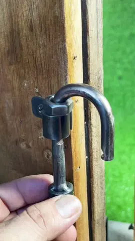 Simple idea with gate latch lock # Craft metal # DIY # Mechanism lock#amazing #viralvideo #foryoupage #grow 