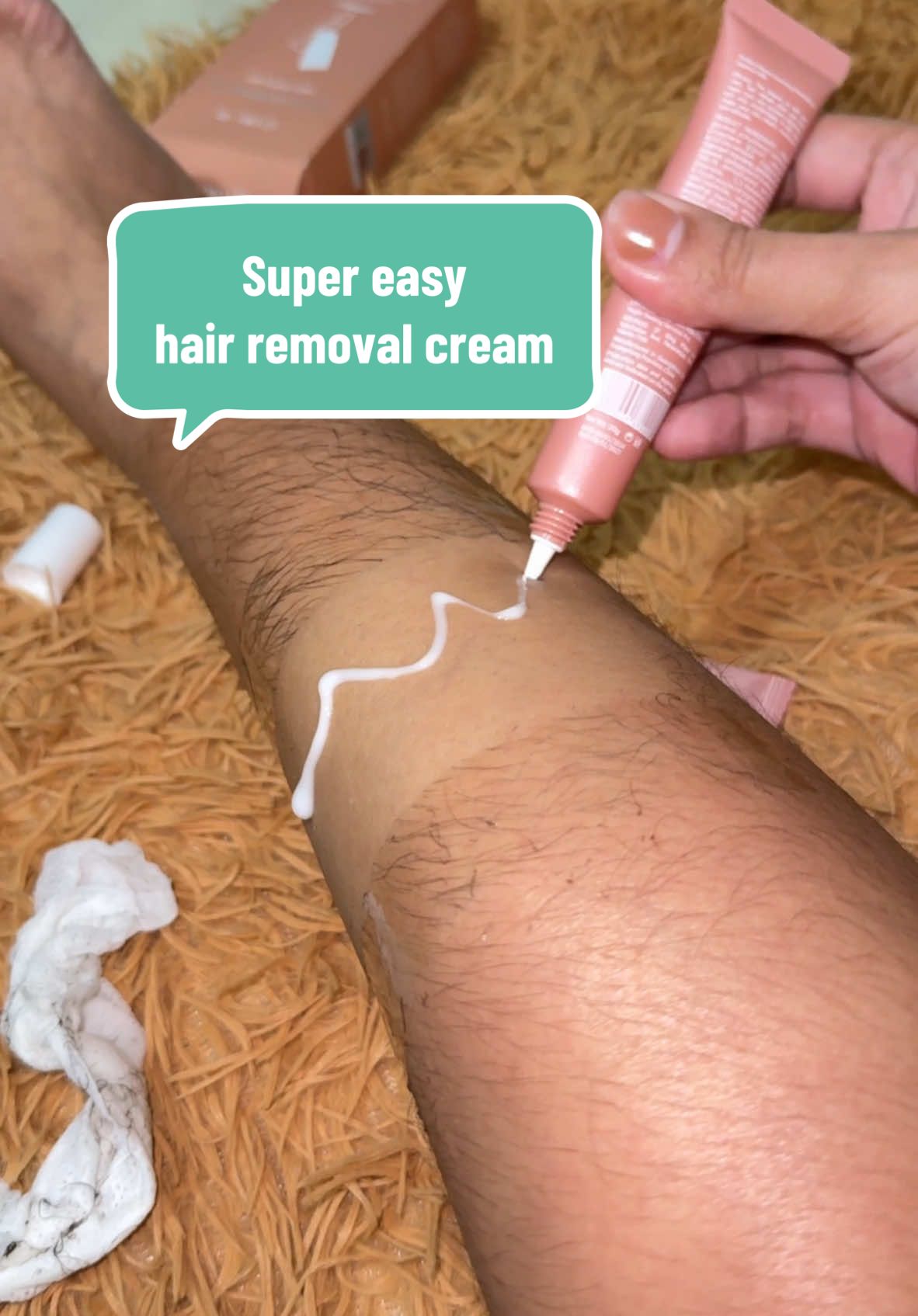 Ang smooth ng skin after matanggal ang buhok,super dali pang gamitin 💕🥰 #hairremoval #hairremovalcream #painlesshairremoval #glo21hairremovalcream 