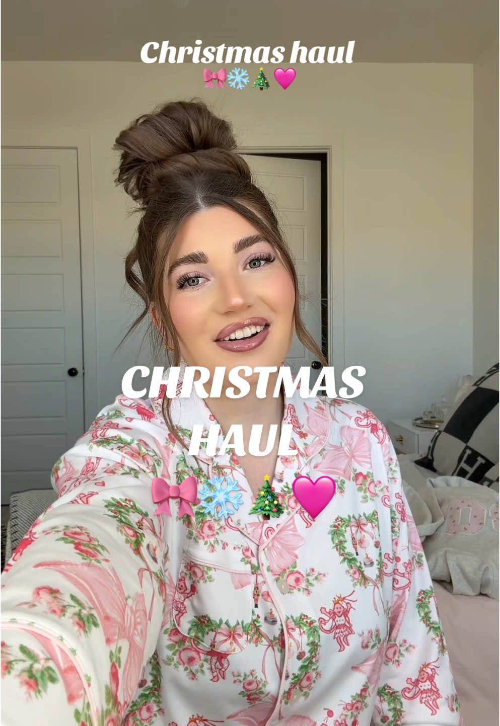 How many times did I say cute? 😂🩷🎄 #christmashaul #christmashaul2024  #whatigotforchristmas #fyp #hauls 