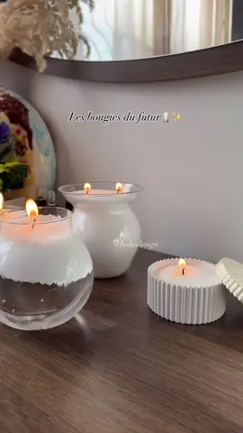 Les bougies du futur ✨ #bougie #decoration #maison #pourtoi #fyp #bougieperlee 