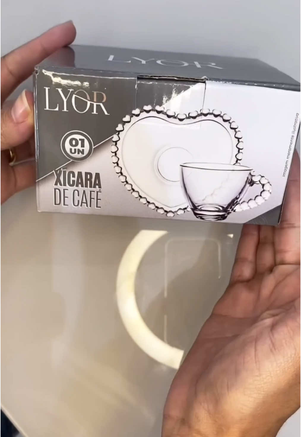 Jogo de xícaras coração de cristal lyor. #xicaras #cafe #coracao #anonovo