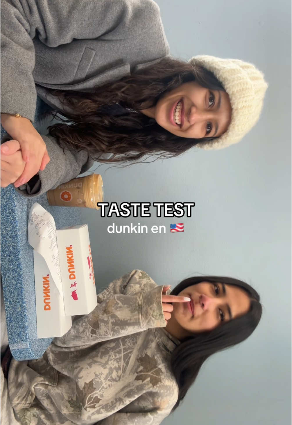 taste test de @Dunkin' en USA 🇺🇸 efectivamente las donuts de peru son mas ricas #fyp #tastetest #review #workandtravel 
