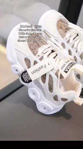 【On Hand】 Lights Shoes For Kids Girls White Shoes Korean Rubber Shoes Baby Shoes 1 To 5 Year Old #sneakersKids  #RubberShoesKids  #kidsshoes #CapCut 