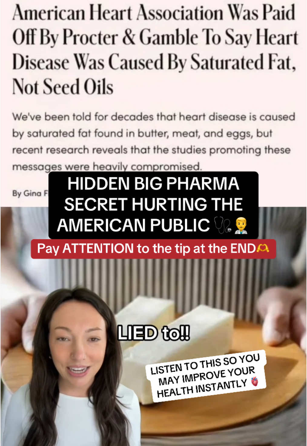 One BIG(PHARMA) SECRET you NEED to know and how you may improve your health quickly 🦋🫶 #usa_tiktok #wellnesstips #womenshealth #seedoils #bigpharma 