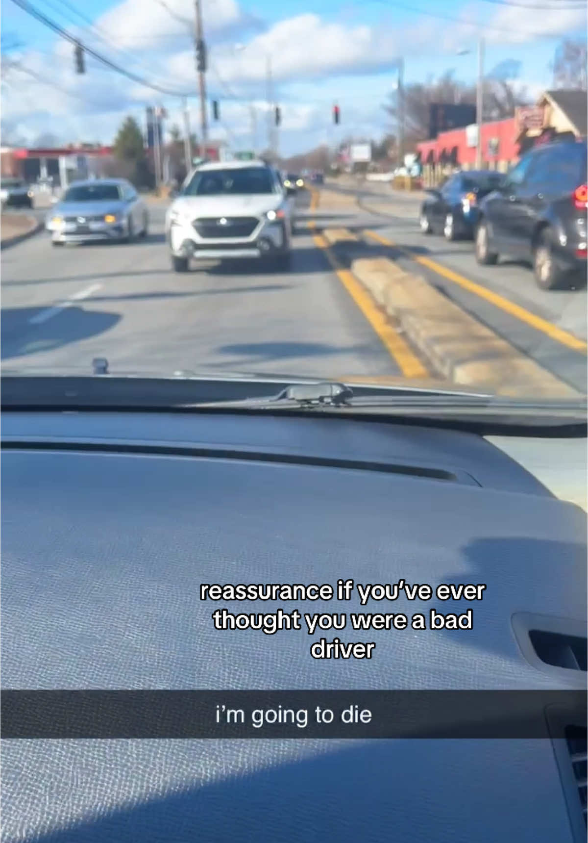 he didn’t notice until he got honked at #baddriver 