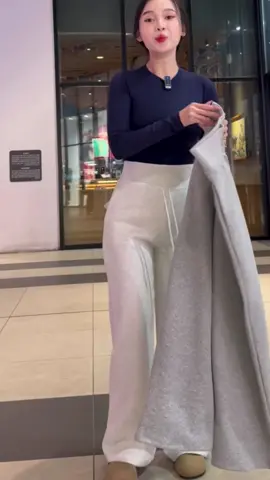 Quần Nỉ Ống Rộng Nữ Cạp Cao Bản lưng to #quanni #quanongrong #quancapcao #viralvideo 